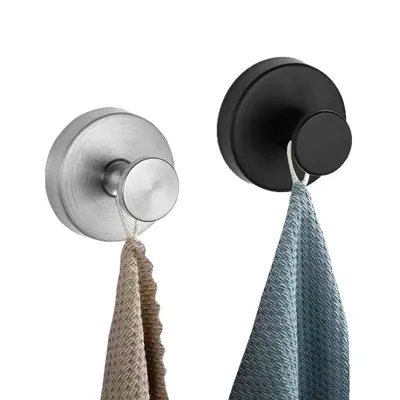Stainless Steel Suction Cup Hooks, No Drilling Required