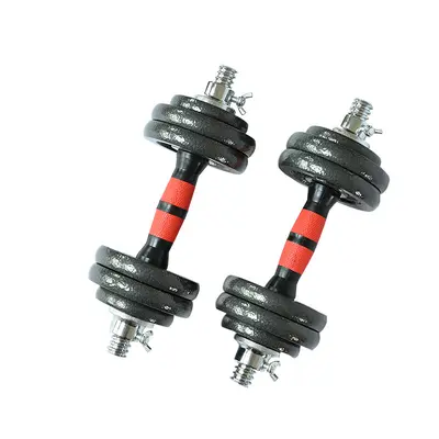 Boyalı dambıl fitness eğitimi dambıl boyalı elektroliz halter dambıl seti plastik kutu hediye kutusu 15 20 KG - 6