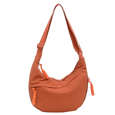Women's Cross-Border New Trend Nylon Crossbody Bag 2025 New Daily Student Shoulder Bag Work Commute Dumpling Bag
