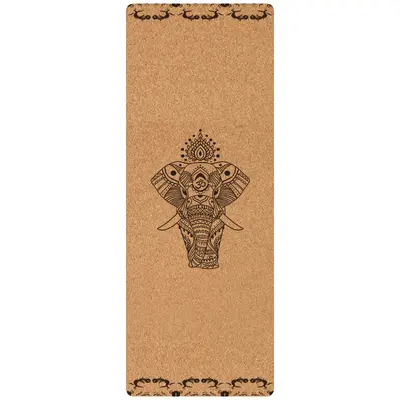 Thick Non-Slip Foldable Cork Yoga Mat for Men - 11