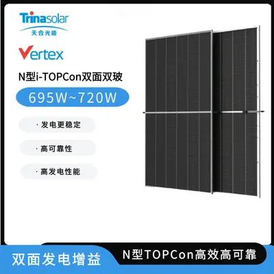 Солнечная панель Trina Solar 695W 700W двустекольный модуль бифациальная фотоэлектрическая панель солнечная PV панель