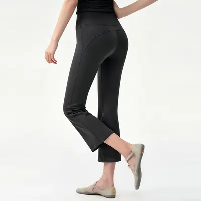 Mikro Flare Kadın Yoga Pantolonu İnce Model 7/8 Boy - 8