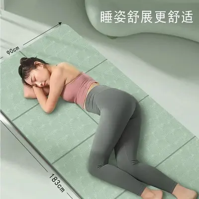 TPE yoga mat foldable, non-slip, odorless, 6mm thick - 4