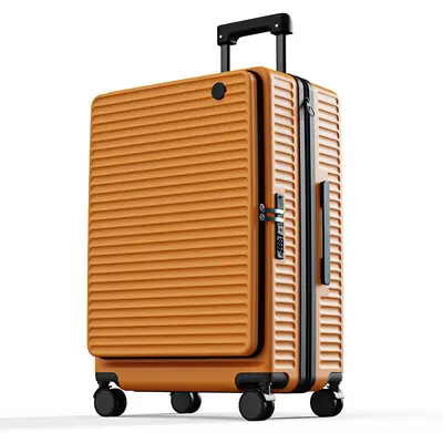 Side-Opening Expandable Combination Lock Luggage Set, Travel Suitcase with Carry-On Size - 7