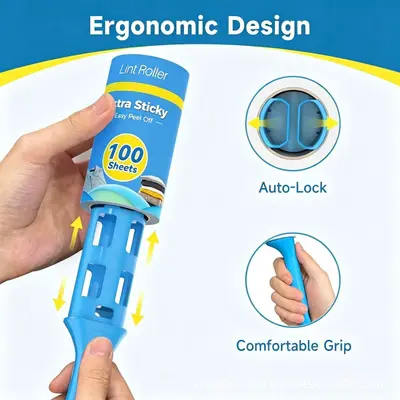 Tear-Off Lint Roller Refill Extra Thick Sheets