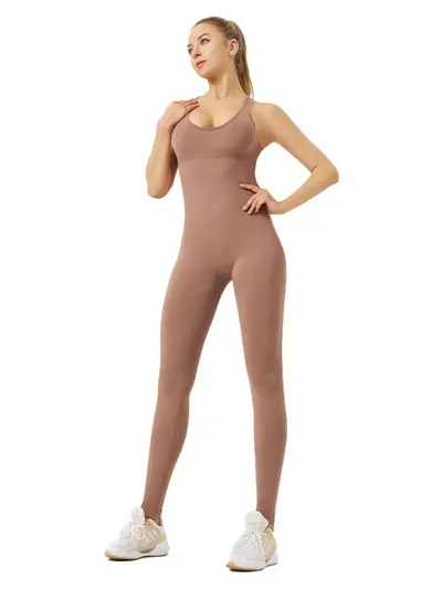 Kadın Hızlı Kuruyan Yoga Tulumu, Karın Sıkılaştırıcı, Nefes Alabilir
