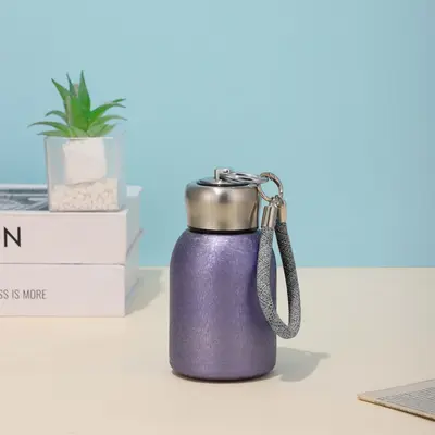 316 Stainless Steel Double-Wall Vacuum Thermos Cup with Loop Handle - 9