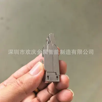 Ethernet konnektör bıçak kontağı, paslanmaz çelik yaylı kontak, çinko alaşım kasa - 2