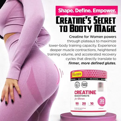 TK跨境Creatine power肌酸粉一水合物优化女性提臀运动健身肌酸