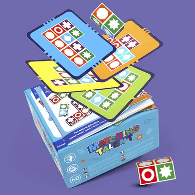 Spatial Logic Matching Puzzle Tabletop Game, Parent-Child Educational Toy - 7