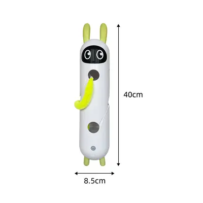 宠物用品猫猫玩具猫咪用品小白兔追追乐电动羽毛强力吸盘自嗨逗猫