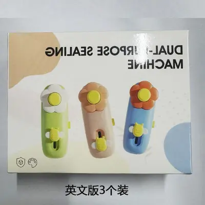 Mini yapıştırma makinesi, küçük ev tipi el presli plastik yapıştırma makinesi, atıştırmalık plastik poşet kapatıcı, gıda koruma klipsi - 13