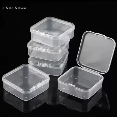 拼豆收纳盒正方形零件包装盒耳塞pp塑料五金配件饰品小盒子元件盒 - 9
