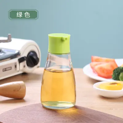 Japon tarzı yemek masası soya sosu ve sirke şişesi ev cam susam yağı şişesi küçük kapasiteli yağ kontrol potu aperatif bar masa üstü baharat şişesi - 8