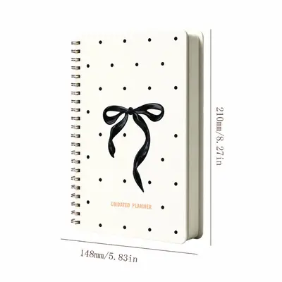 Green Lined Tearable Spiral Notebook with Index Cards 6x8 inch - 8