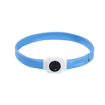LED Pet Light-Up Collar, TYPE-C Rechargeable Silicone, USB Flashing Dog Collar