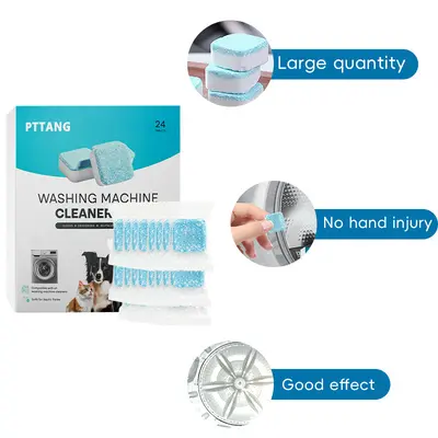 Household Washing Machine Drum Cleaning Tablets, Disinfecting and Deodorizing - 6