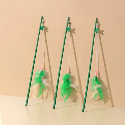 Customizable Plastic Cat Teaser Wand