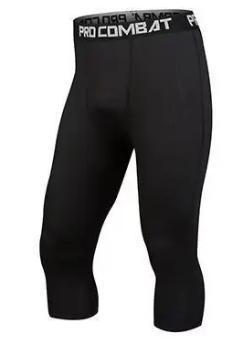 Basketball Training Compression Tights, High Elasticity, Quick-Dry Capri Pants - 10