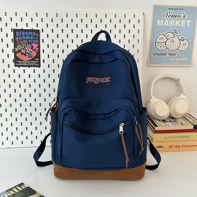 New style backpack, new casual style for men and women, travel computer bag for middle school students, stylish student school bag, fashionable. - 8