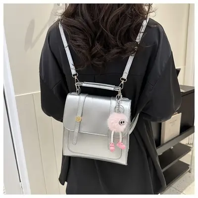 British Retro Women's Backpack, Multifunctional Student Schoolbag - 7