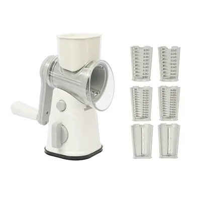 Cross-border multifunctional vegetable cutter drum slicer hand-crank vegetable cutter potato shredder grater julienne cutter wholesale - 7