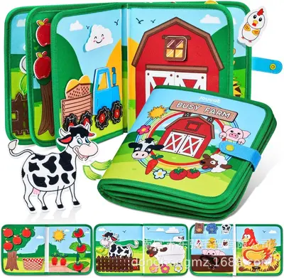 Felt Early Education Book for Kids, Busy Book, Tear Book - 9
