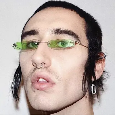 Unisex Sonnenbrille mit kleinem eckigem Rahmen - 3
