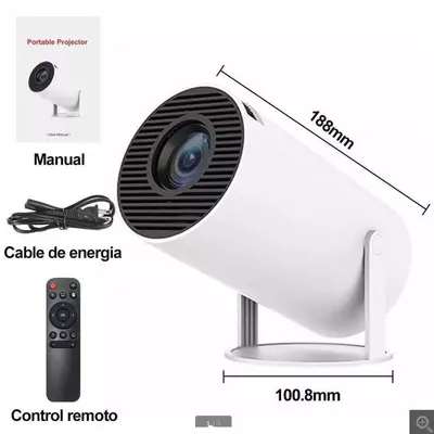 Fabrik 2026 Bestseller Grenzüberschreitender HY300 kabelloses Beamer-Gerät, Bildschirmspiegelung mit Handy verbunden, Heimgebrauch, Outdoor Mini Tageslichtversion - 7