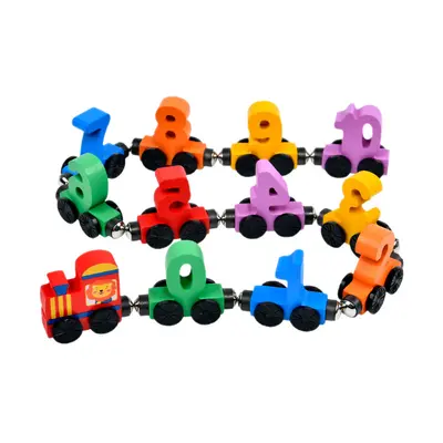 Manyetik Küçük Tren Blok Oyuncağı, 1-3 Yaş Çocuklar İçin