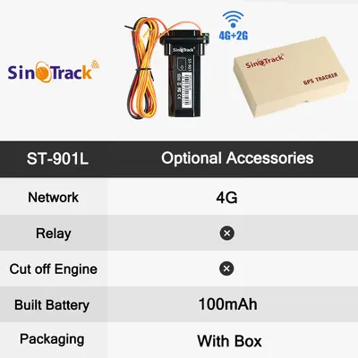 GPS-Fahrzeugtracker, 4G+2G, wasserdicht, Modell ST-901L - 7