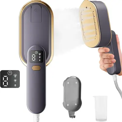 Portable steam garment steamer with digital display, handheld mini - 6