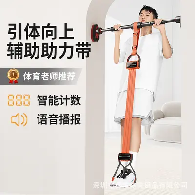 Pull-Up Assist Band with Pulling Rope Fitness Auxiliary Training Equipment Pull-Up Bar Indoor Home Resistance Band Home Use Zhongkao