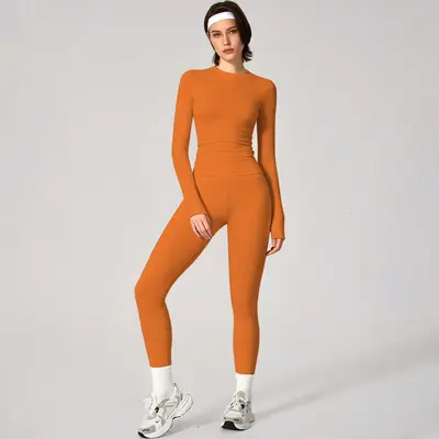 Yoga Kıyafet Seti Kadın Hızlı Kuruyan Dar Kesim - 13