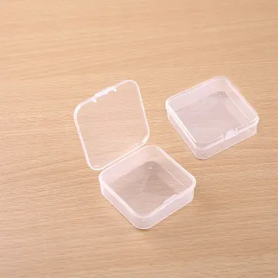 Mücevher kutusu saklama kutusu balık oltası kutusu küçük kutu şeffaf plastik küçük kare kutu kulak tıkacı kutusu mücevher kutusu saklama kutusu - 2