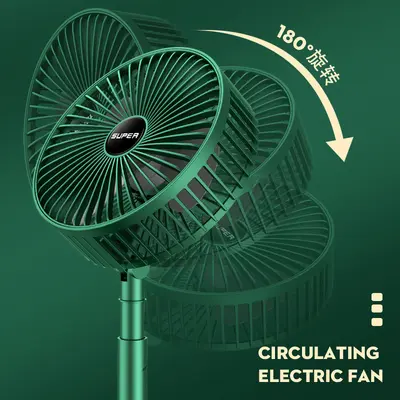 Masaüstü vantilatör şarj edilebilir uzun ömürlü USB katlanabilir mini geri çekilebilir fan yurdu taşınabilir masaüstü elektrikli fan