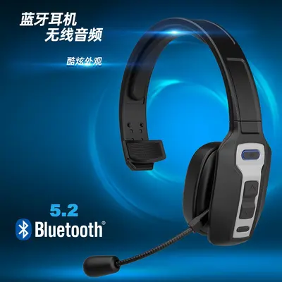 Kabelloser Bluetooth 5.2 Kopfhörer mit ENC-Geräuschunterdrückung, einseitig