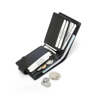 Birinci Sınıf Deri Erkek Cüzdan, RFID Korumalı, Kısa Model - 5