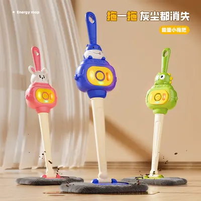 Grenzüberschreitendes Kinder-Energie-Mini-Wischmopp-Spielzeug, Haushaltsreinigung simulieren, Rollenspiel, Baby-Frühförderung, Lernspielzeug als Geschenk, 3 Jahre
