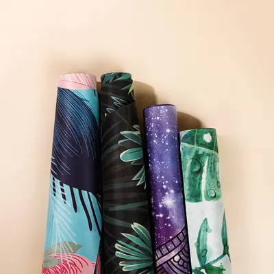 1,5 mm Wildleder Yogamatte, Naturkautschuk, Schweiß absorbierend, faltbar