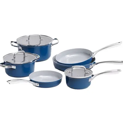 Ceramic Non-Stick Cookware Set, PFAS-Free, Die-Cast Aluminium