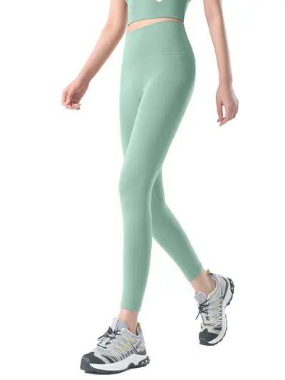 Seamless Peach Hip Leggings, High Waist, Tummy Control, Women's Autumn - 6