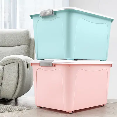 Extra large plastic storage box for toys and clothes