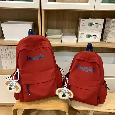 Korean style college style school backpacks for boys and girls, fashionable large capacity travel backpacks, lightweight middle and high school student backpacks - 4