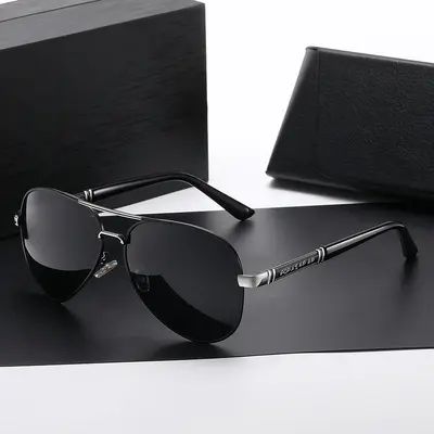 Metal Frame Polarized Photochromic Driving Sunglasses for Men - 4