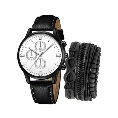 Herren-Ledergürtel, Uhr und Armband Set - 8