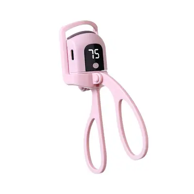 Rechargeable Heated Electric Eyelash Curler with LCD Temperature Display