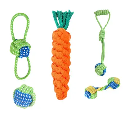 宠物狗狗互动玩具磨牙棒耐咬泰迪比熊幼犬绳结玩具小型犬宠物玩具
