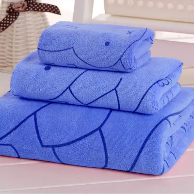 Baskılı banyo havlusu seti, 3 parça, yetişkin unisex - 10