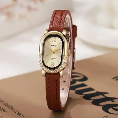 Women's watch, rectangular, rhinestone, vintage style - 7